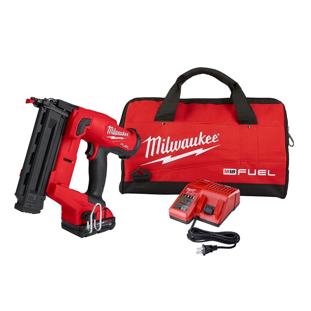 Milwaukee M18 FUEL 18 Gauge Brad Nailer Kit Reconditioned - Flockneti