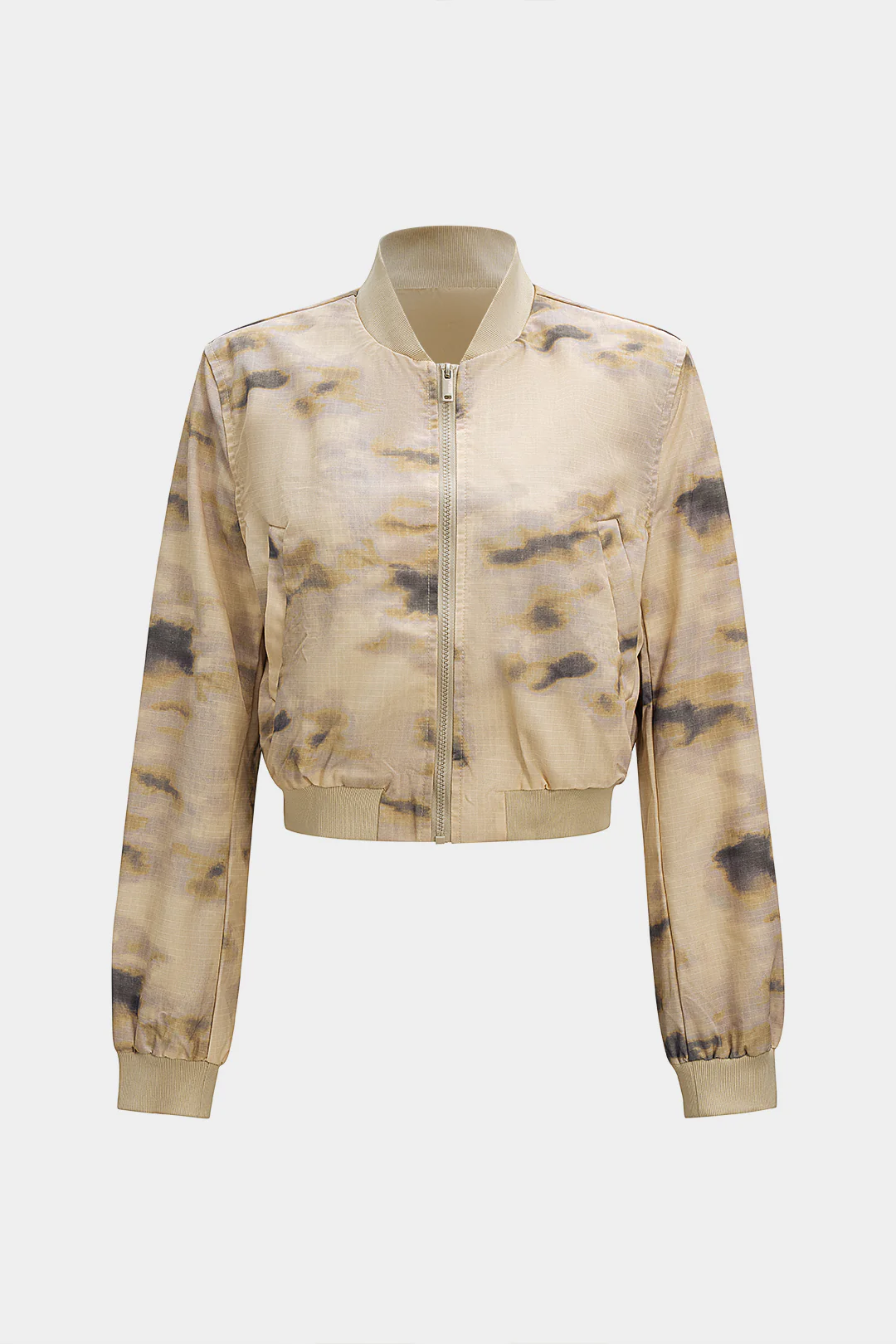 Batik Print Zipper Jacket - Flockneti