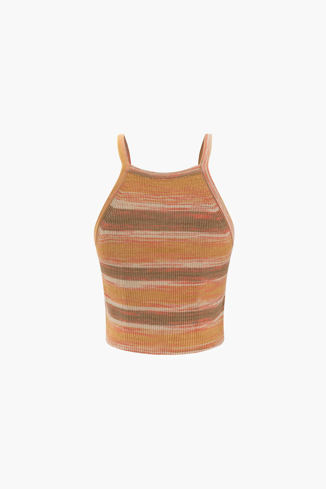 Stripes Contrast Print Slip Cami Top - Flockneti