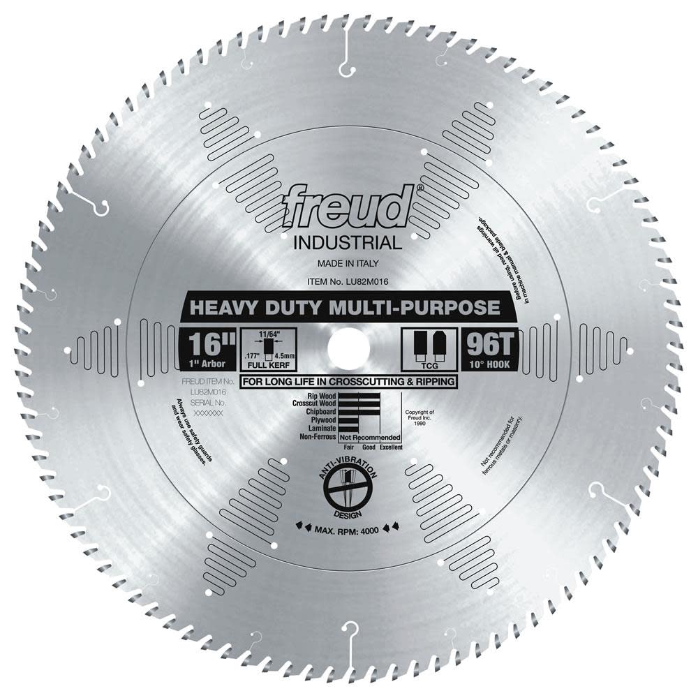 Freud 16″ Heavy Duty Multi-Purpose Blade - Flockneti