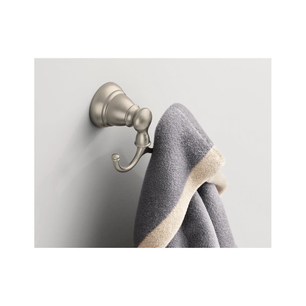 Moen Banbury Collection Robe Hook Brushed Nickel - Flockneti