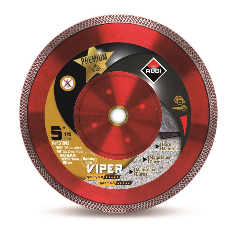 Rubi Tools Blade Viper Mesh 5 In. Diamond Blade (7/8″ and 5/8″ Arbor) - Flockneti