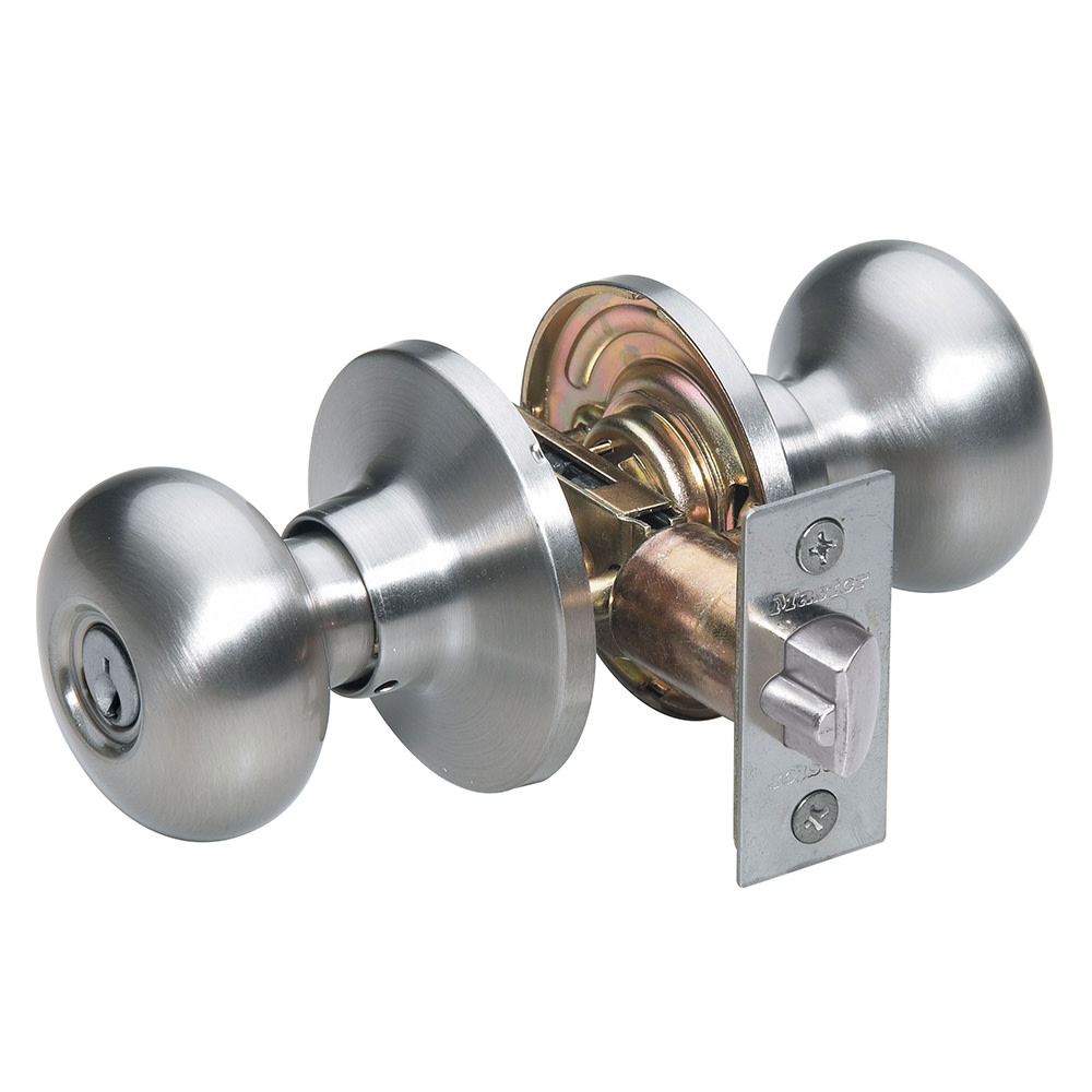 Master Lock Satin Nickel Finished Keyed Entry Alike Door Lockset Knob - Flockneti