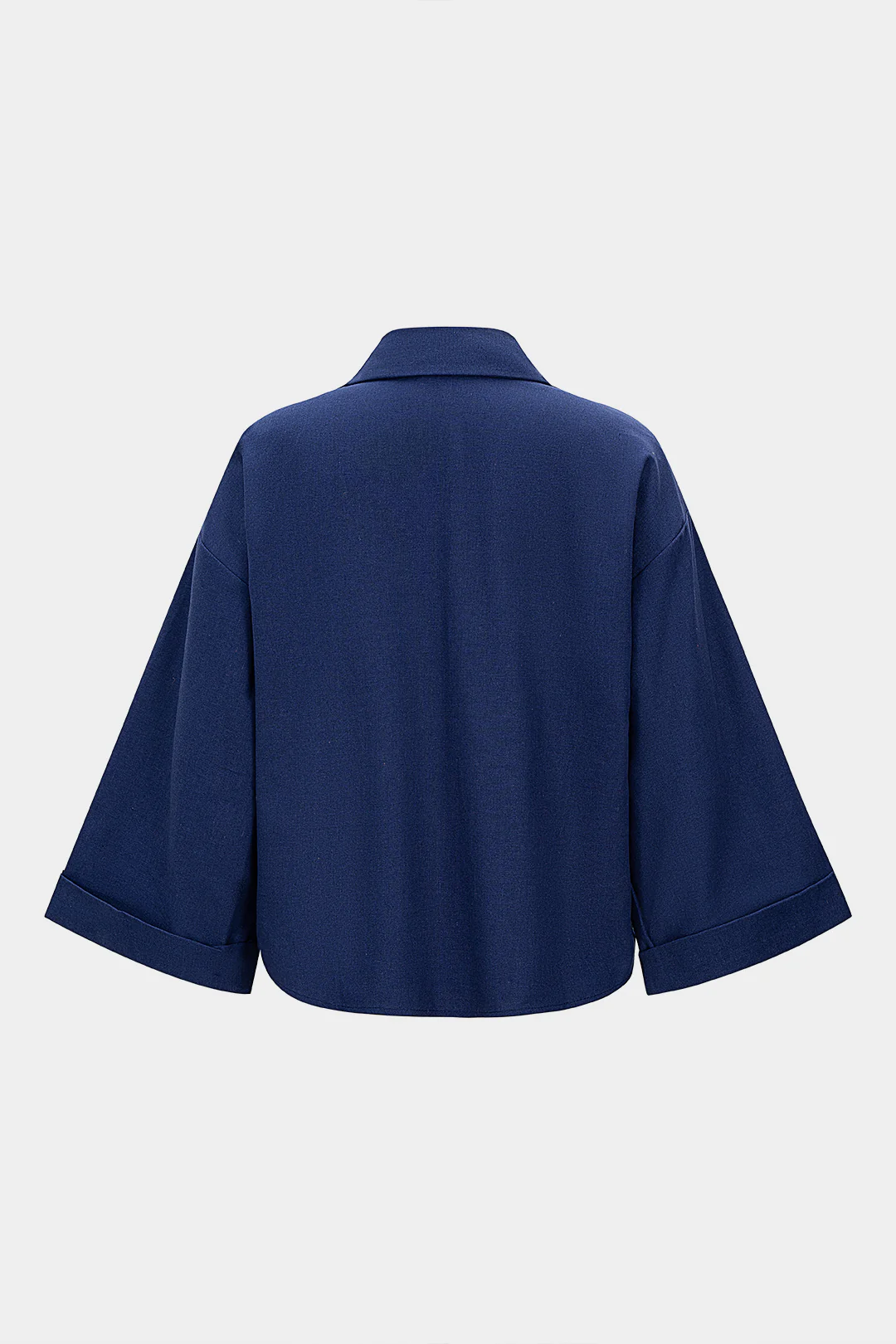 Linen Button Long-Sleeve Top - Flockneti