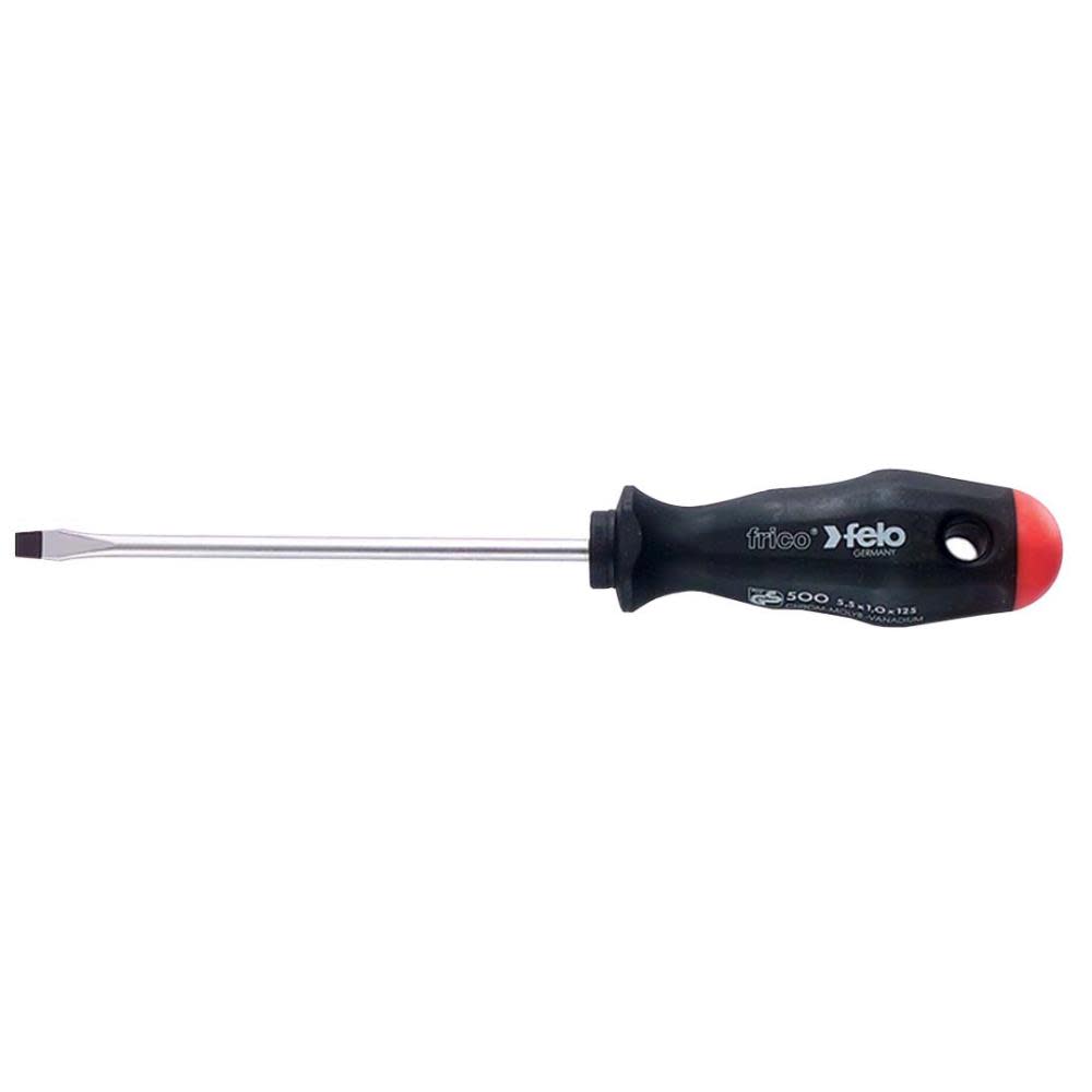 Felo 1/4 In. x 6 In. Slotted Screwdriver – 2 Component Handle - Flockneti