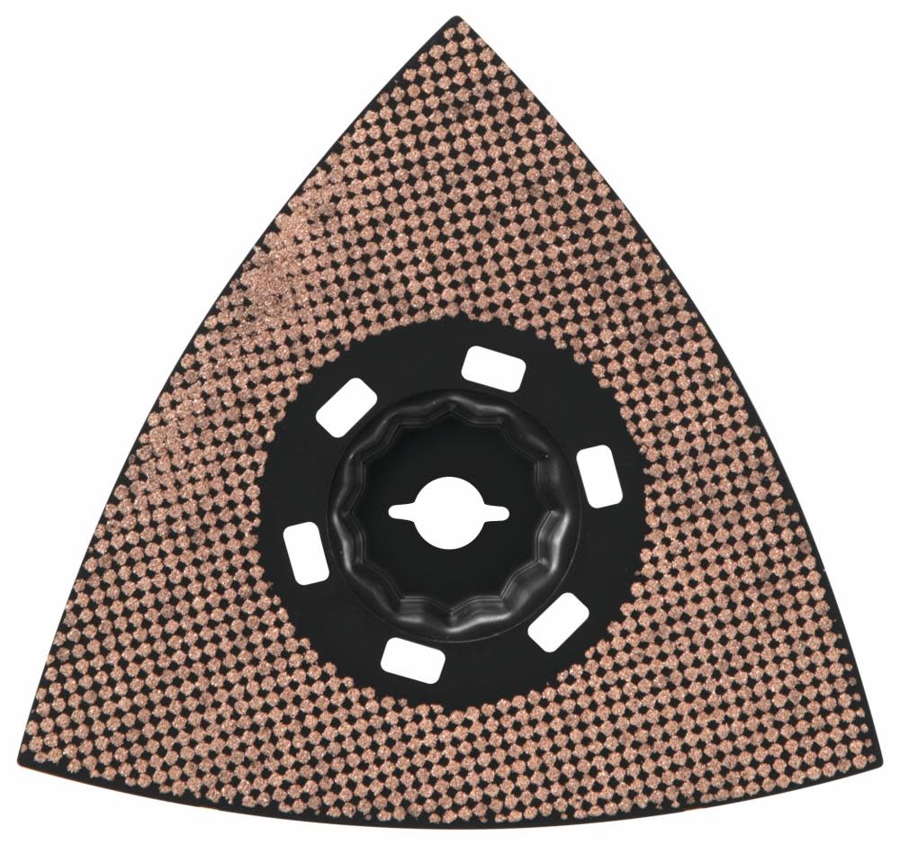 Bosch StarlockMax Oscillating Multi-Tool Carbide 100 Grit Delta Sanding Pad - Flockneti