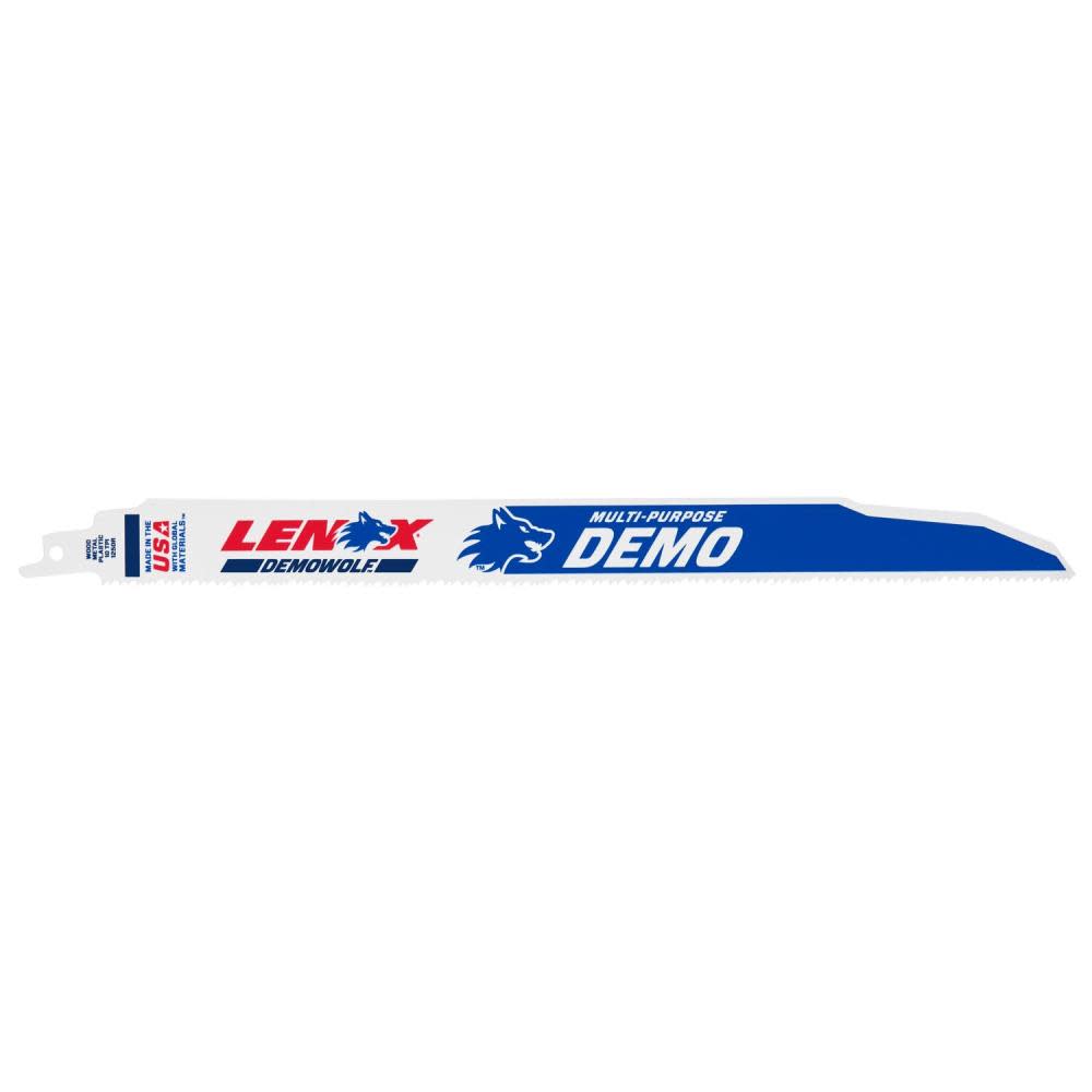 Lenox 12″ 10 TPI DEMOWOLF Reciprocating Saw Blade 5pk - Flockneti
