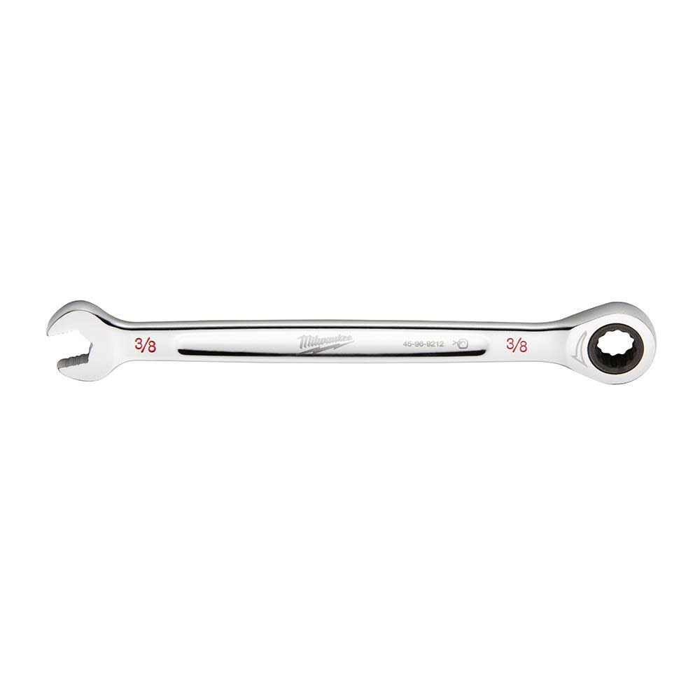 Milwaukee 3/8 in. SAE Ratcheting Combination Wrench - Flockneti