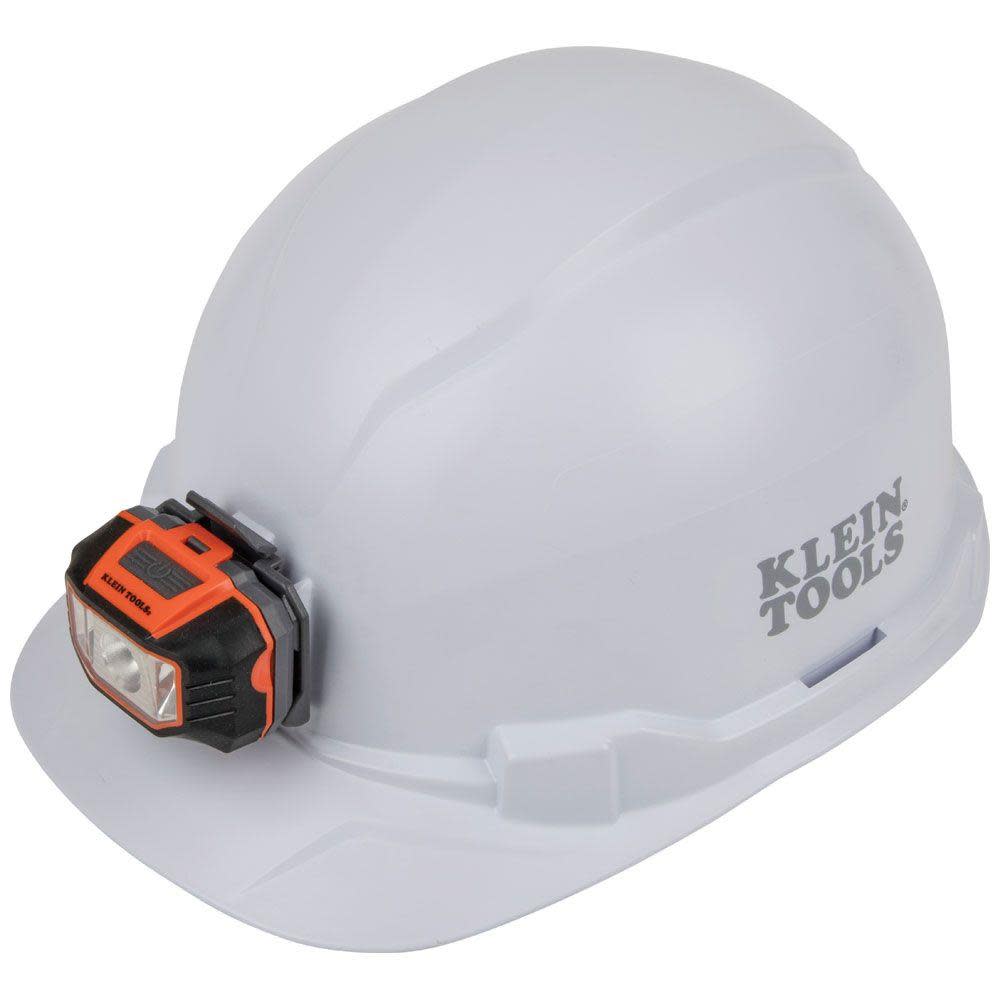 Klein Tools Hard Hat Non-vented Cap with Headlamp - Flockneti