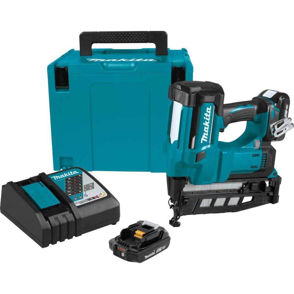 Makita 18V LXT 2 1/2″ Straight Finish Nailer Kit 16 Gauge - Flockneti