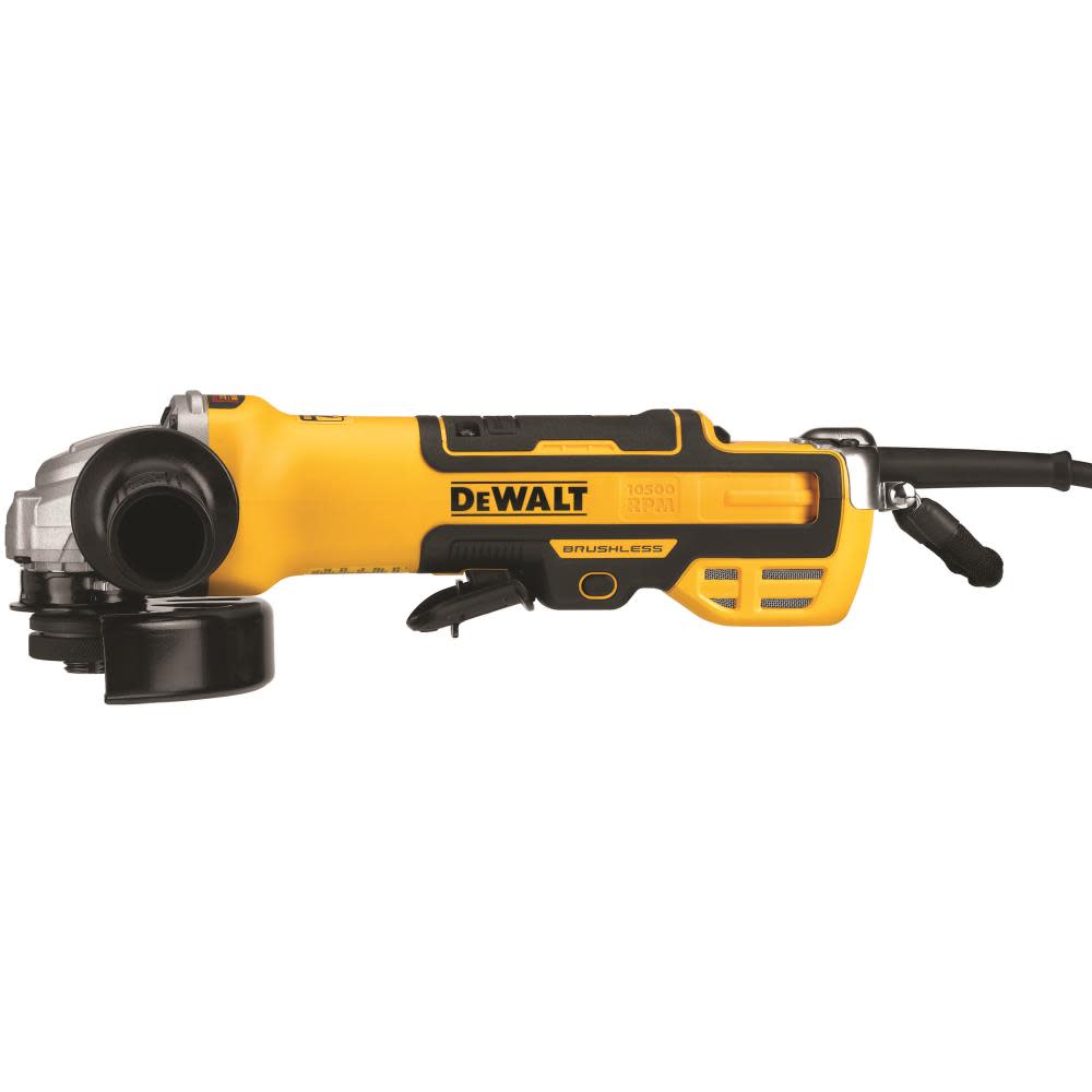 DEWALT 5″ Paddle Switch Small Angle Grinder with Kickback Brake No Lock-On Variable Speed - Flockneti