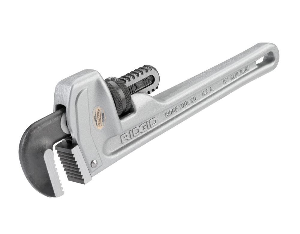 Ridgid 10 In. Aluminum Pipe Wrench - Flockneti