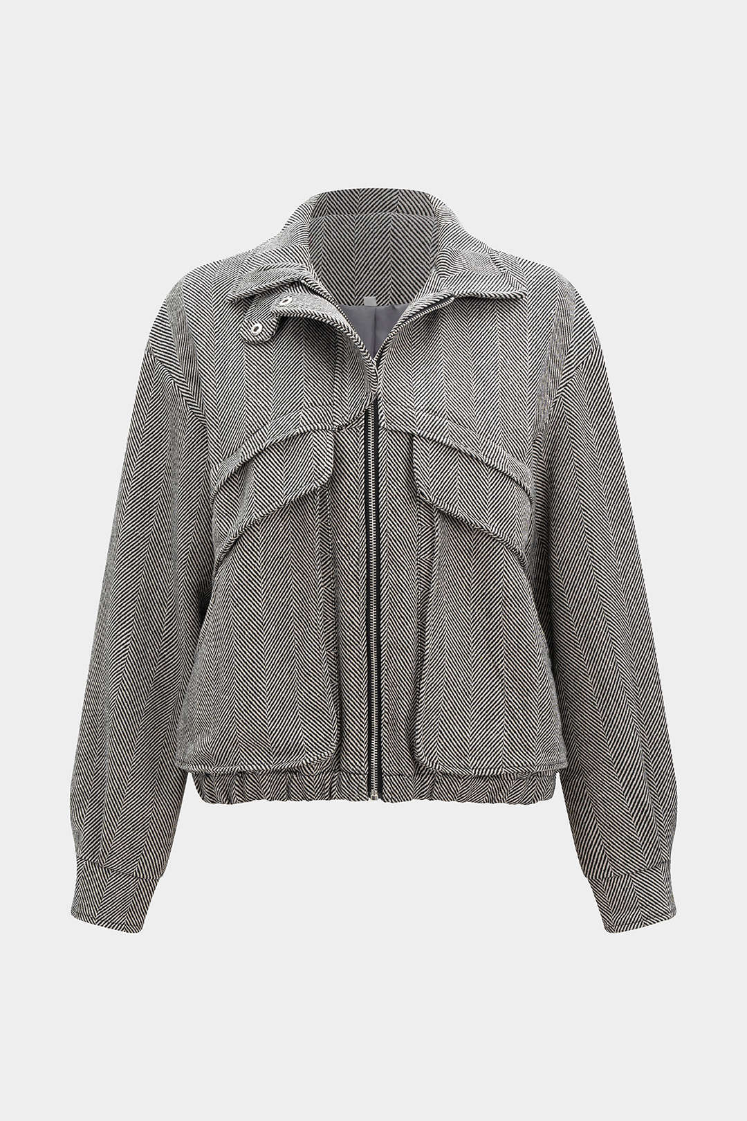 Woolen Zipper Jacket - Flockneti
