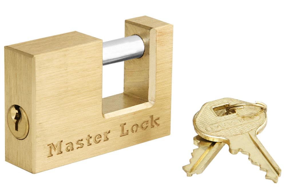 Master Lock Solid Brass Coupler Latch Lock with 3/4 in. (19mm) Shackle – 605DAT - Flockneti