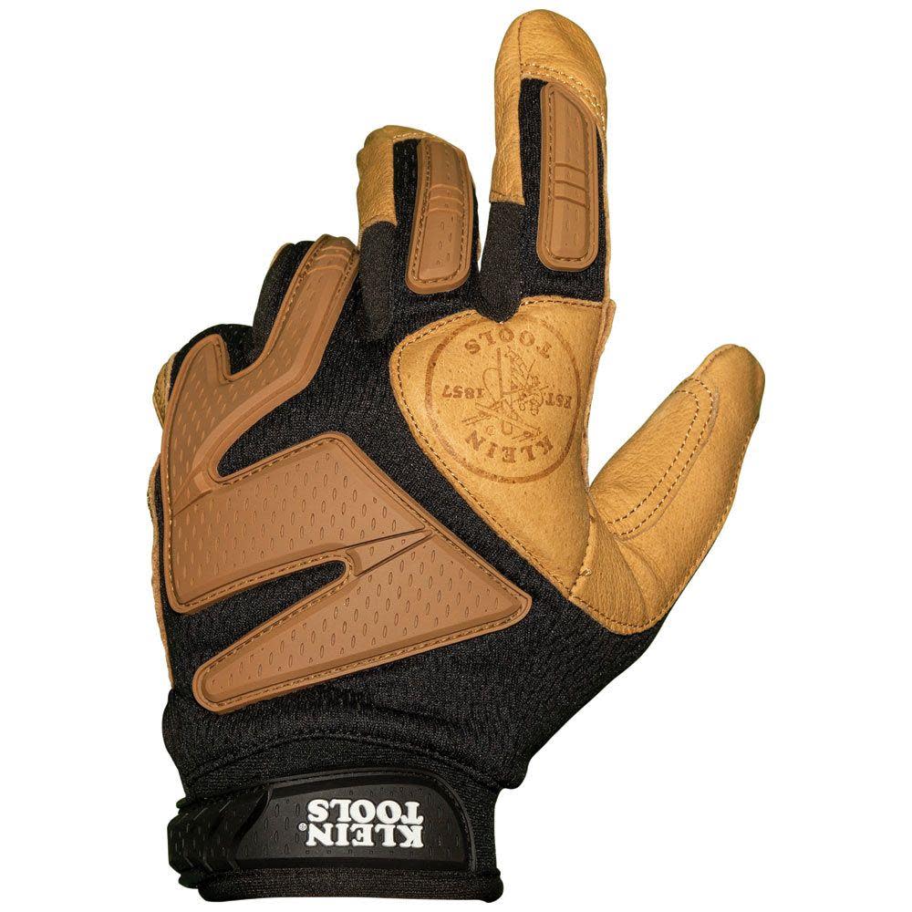 Klein Tools Journeyman Leather Gloves Size M - Flockneti