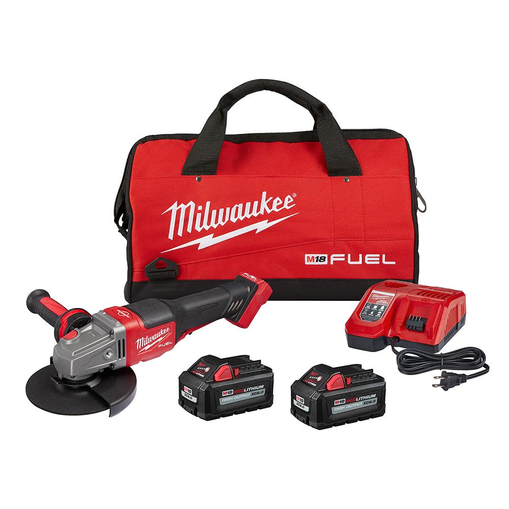 Milwaukee M18 FUEL 4 1/2″-6″ No Lock Braking Grinder with Paddle Switch Kit - Flockneti