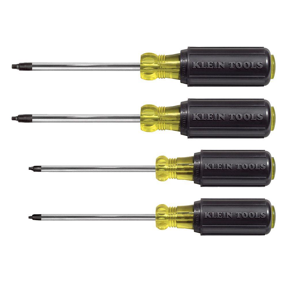 Klein Tools Square Recess Screwdriver Set 4 Pc - Flockneti