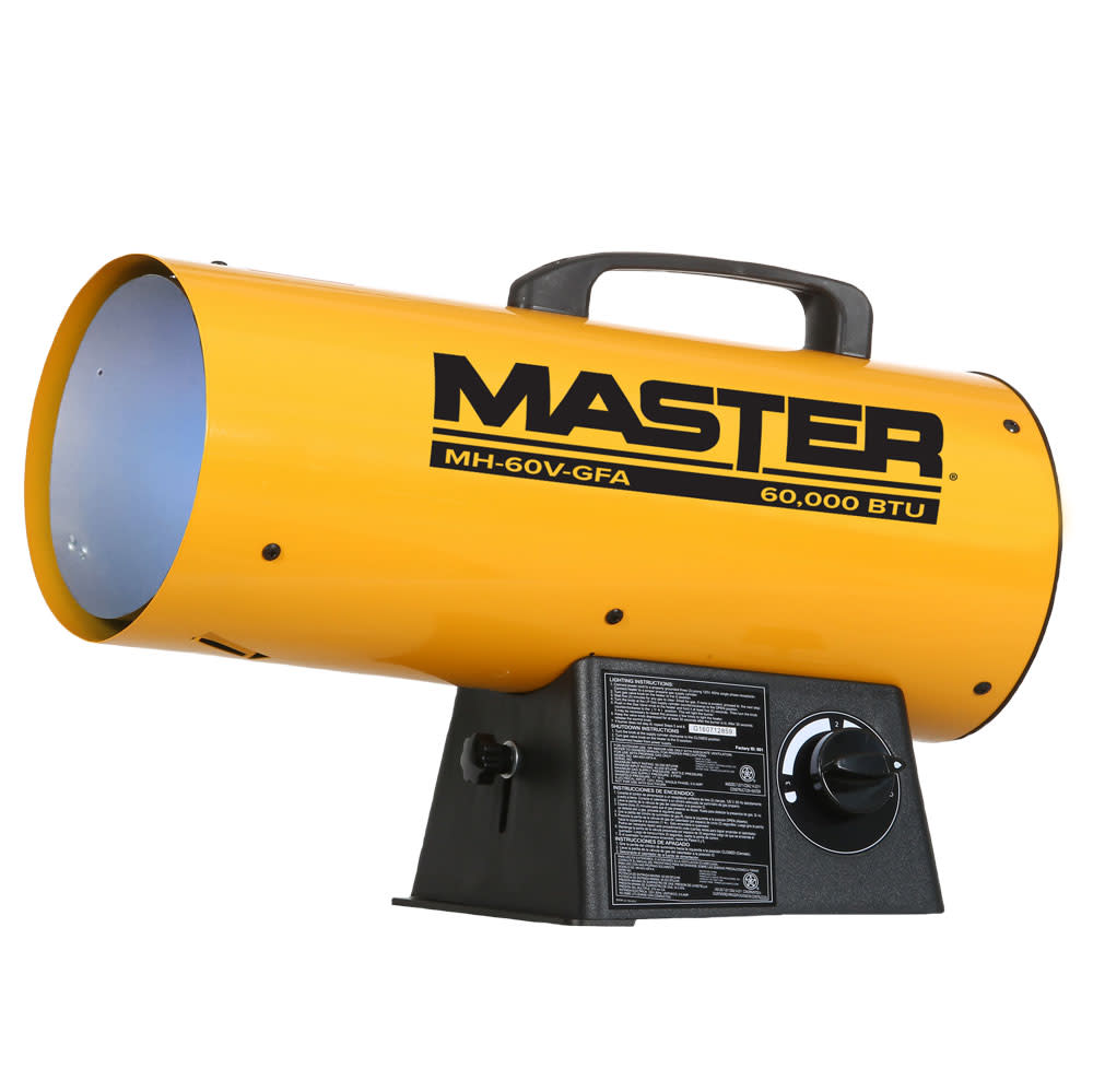 Master 60000 BTU Propane Forced Air Heater Variable Output - Flockneti
