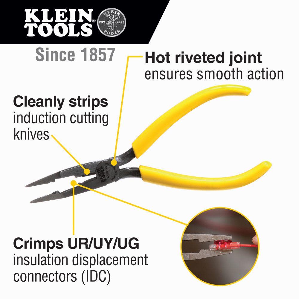 Klein Tools Connector Crimping Long-Nose Pliers - Flockneti