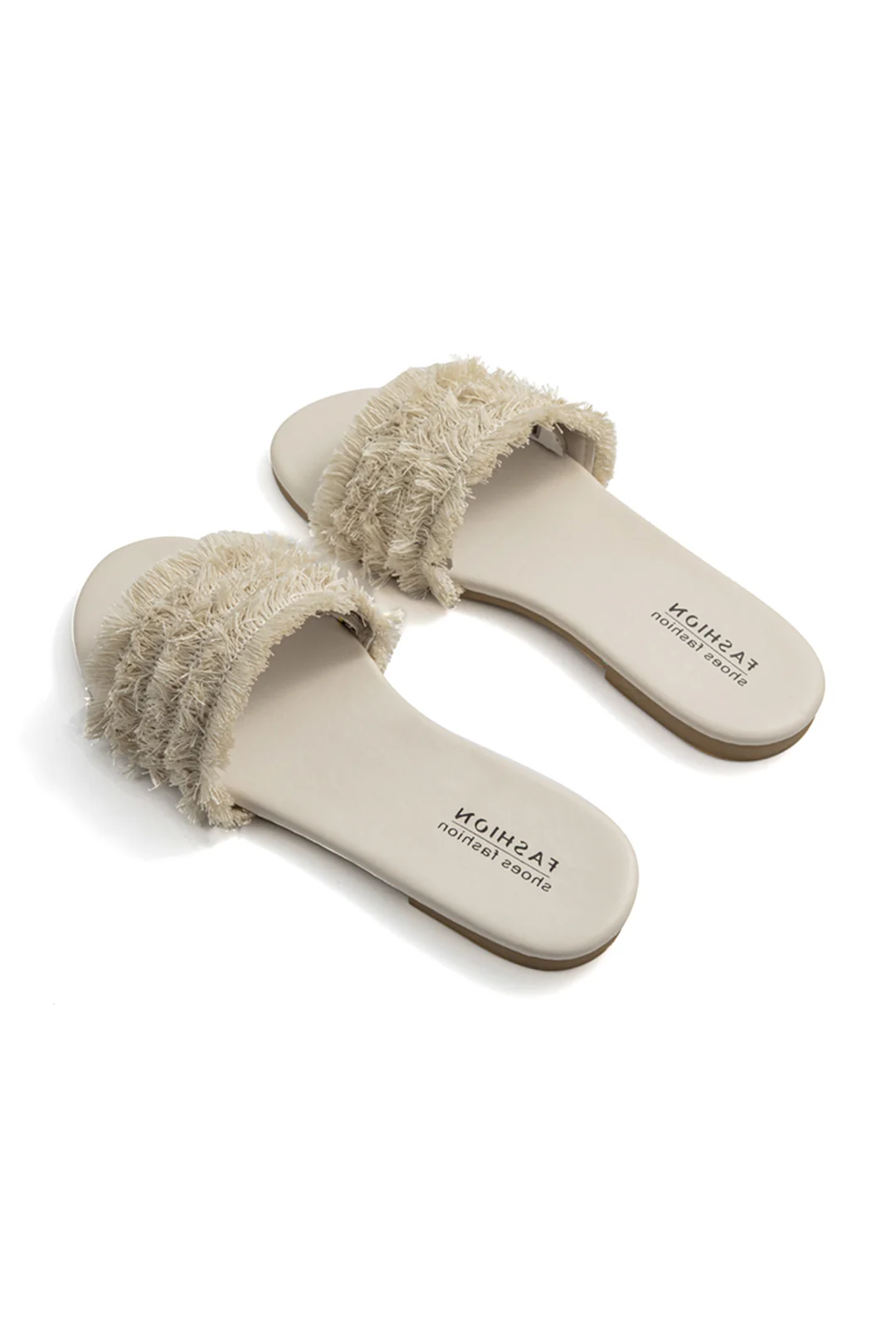 Fringe Toe Slippers - Flockneti