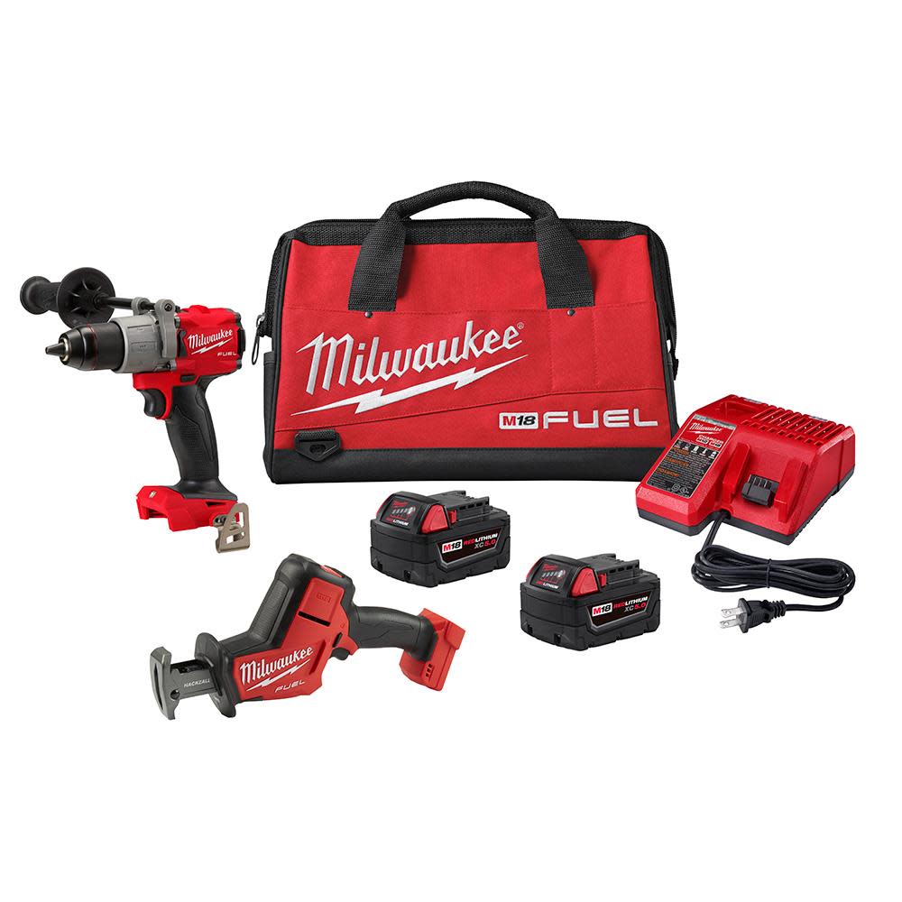 Milwaukee M18 FUEL 1/2″ Hammer Drill Kit with HACKZALL - Flockneti