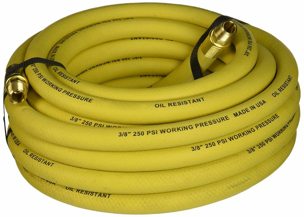 Goodyear 25 Ft. x 3/8 In. Rubber Compressed Air Hose in Yellow - Flockneti