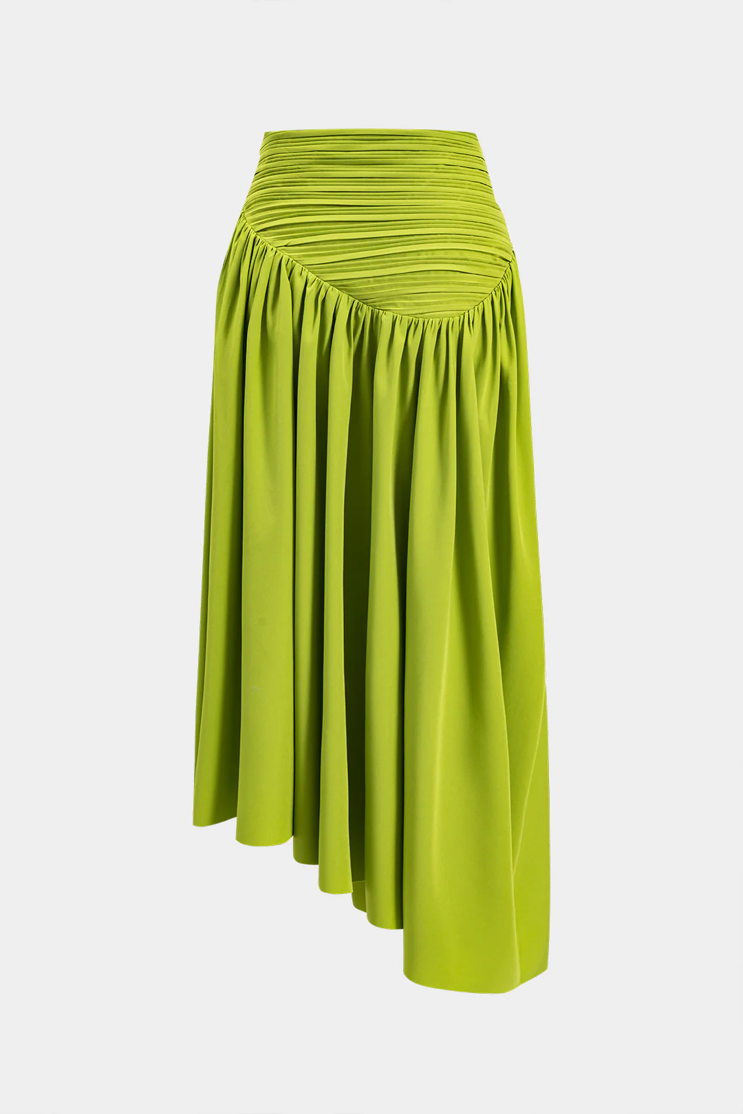 Pleated Asymmetrical Skirt - Flockneti