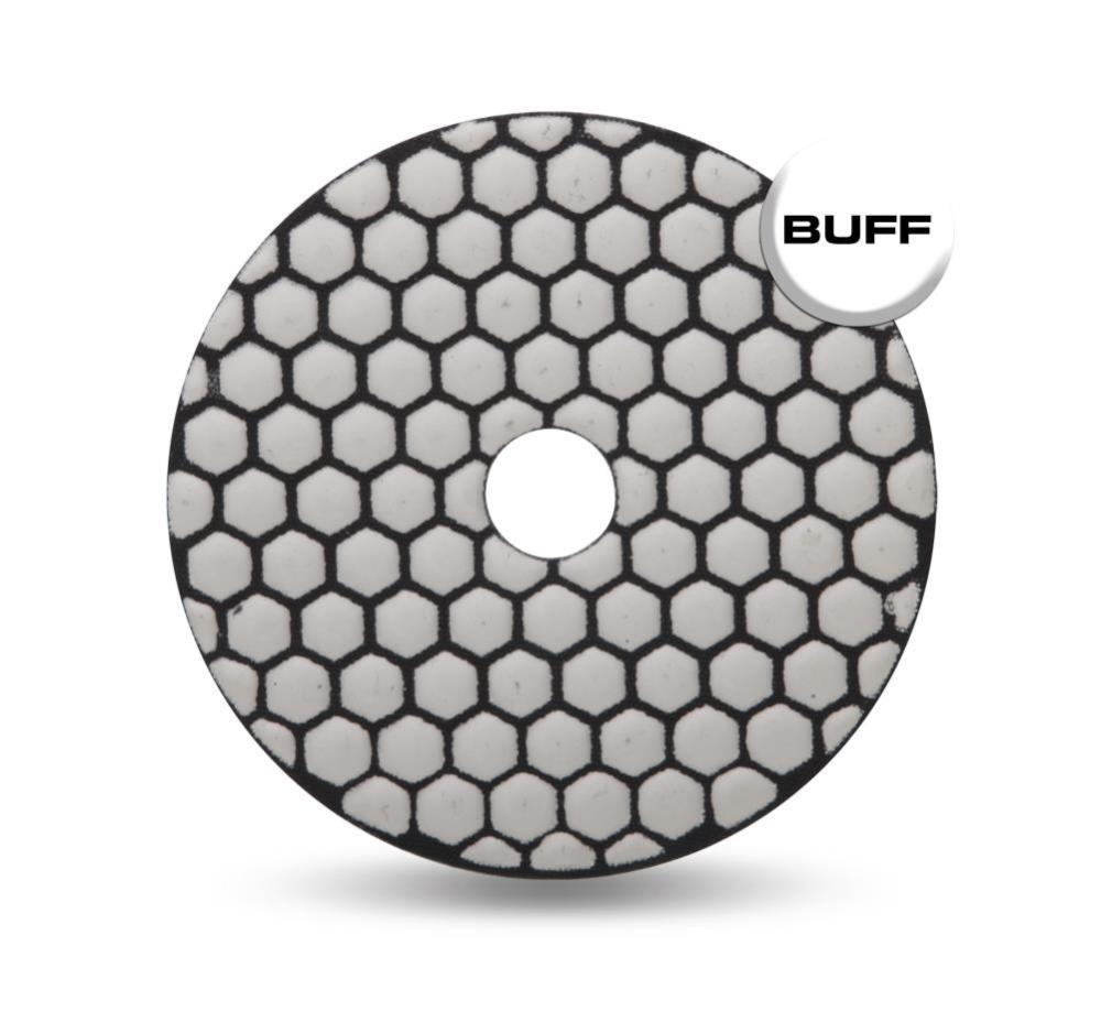 Rubi Tools Resin Dry Polishing Pad Final Buff 4 In. (white) - Flockneti