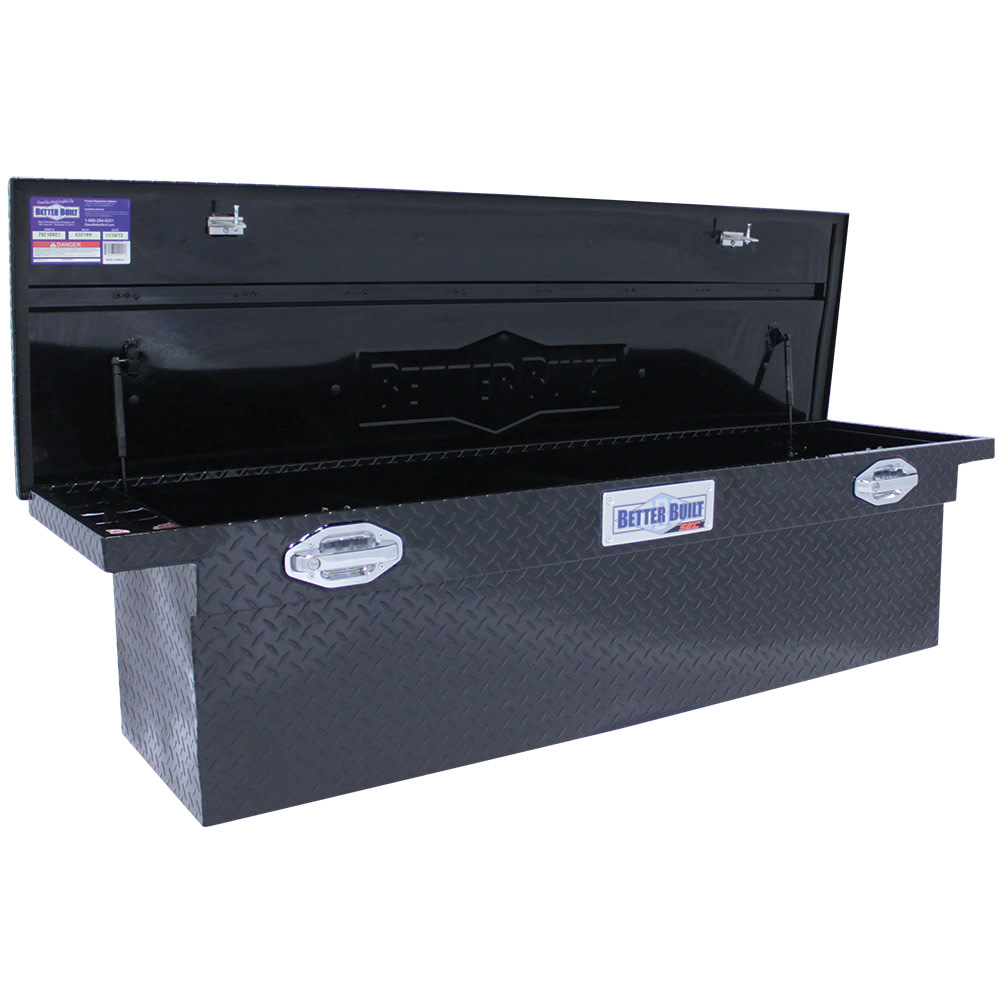 Better Built 71″ SEC Saddle Truck Tool Box LOW PROFILE DEEP GLOSS BLACK - Flockneti