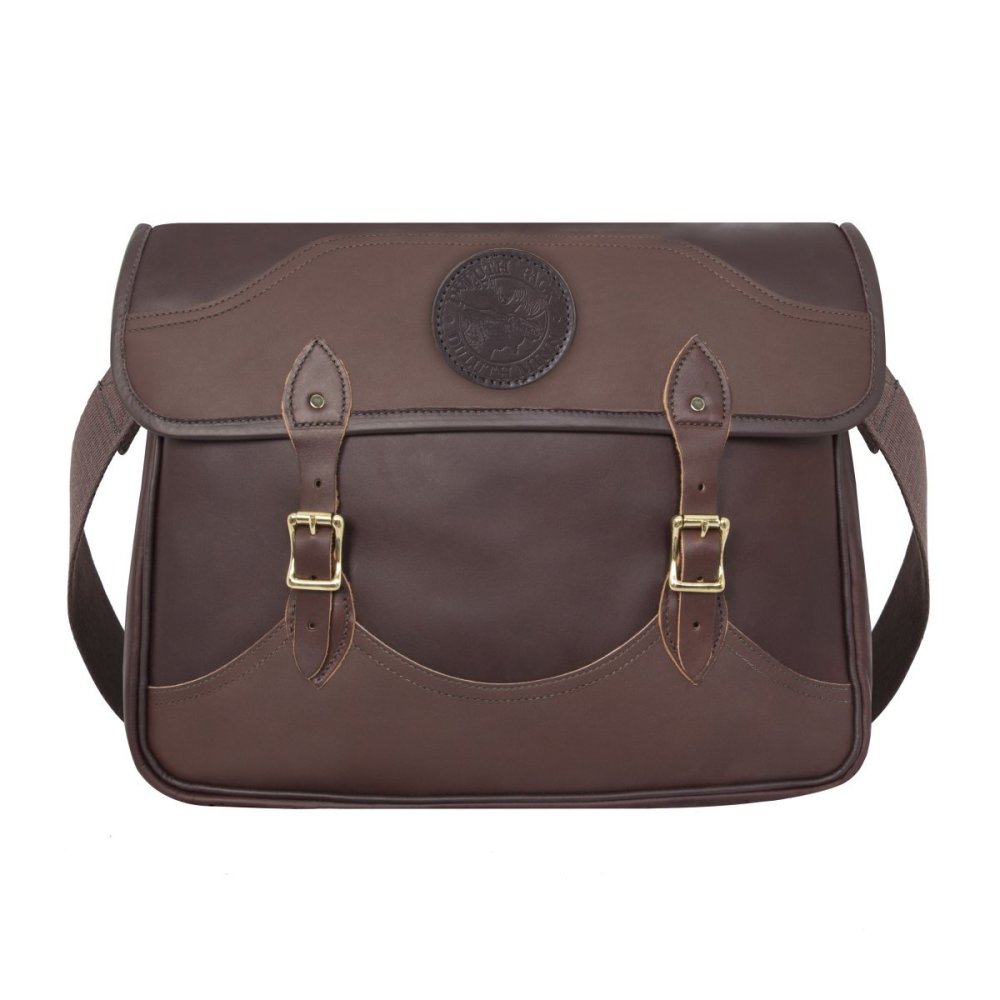 Duluth Pack 12 Liter Capacity Brown Smooth Leather Book Bag - Flockneti