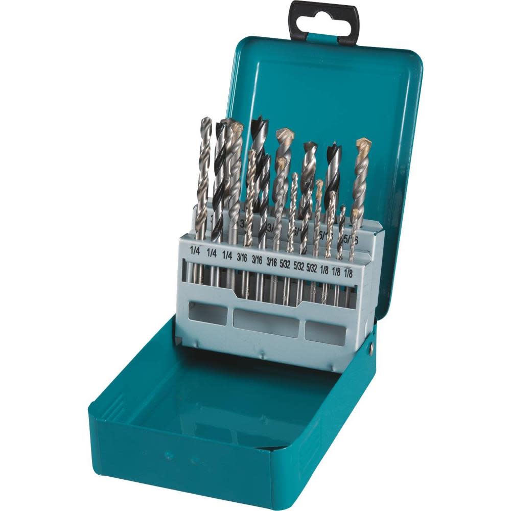 Makita 18 Pc. Assorted Drill Bit Set - Flockneti