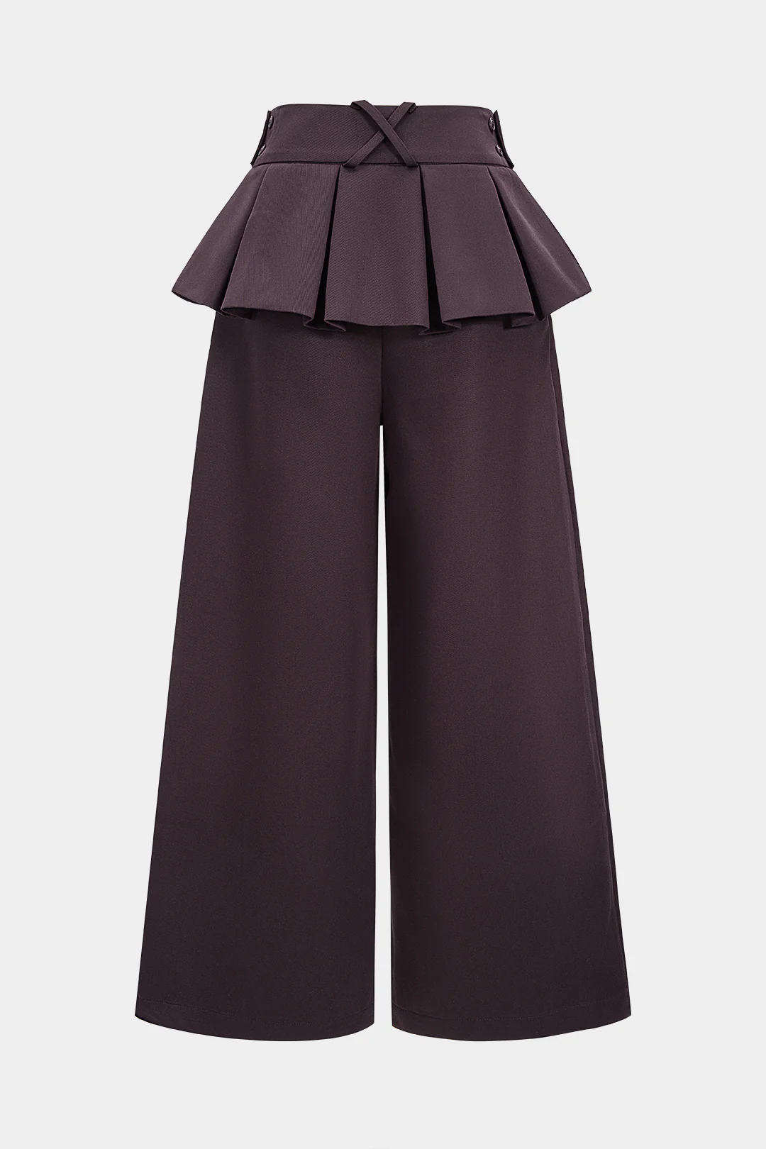 Pleated Wide Leg Trousers - Flockneti