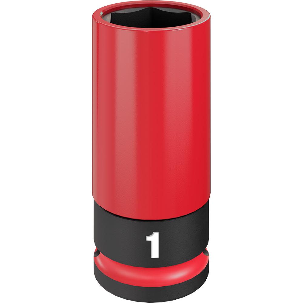 Milwaukee SHOCKWAVE Impact Duty Socket 1/2 Drive 1″ SAE Lug Nut Wheel - Flockneti