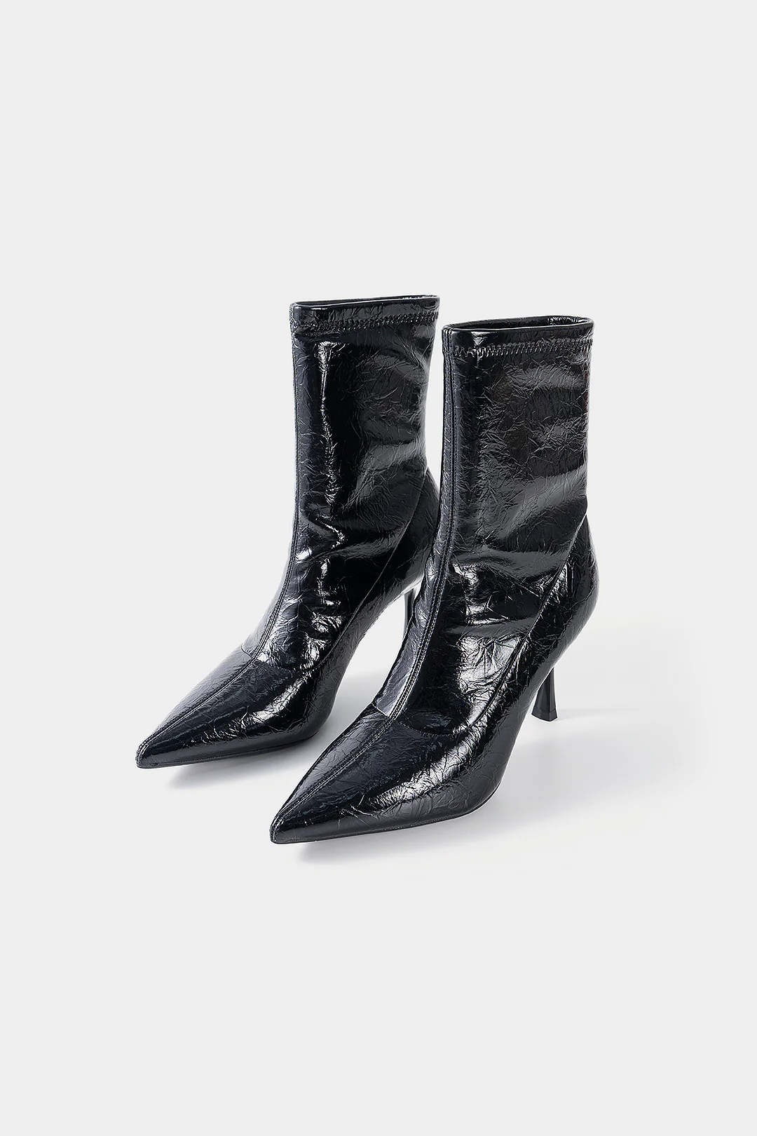 Pointed Toe Ankle Boots - Flockneti