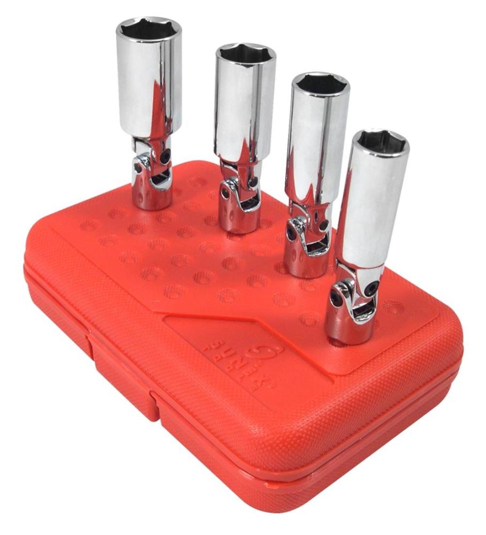 Sunex 4 pc. 3/8 In. Drive Universal Spark Plug Socket Set - Flockneti