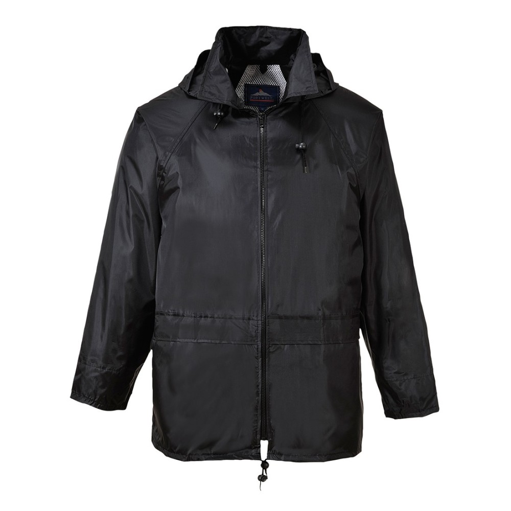 Portwest Black Classic Rain Jacket – XXXL - Flockneti