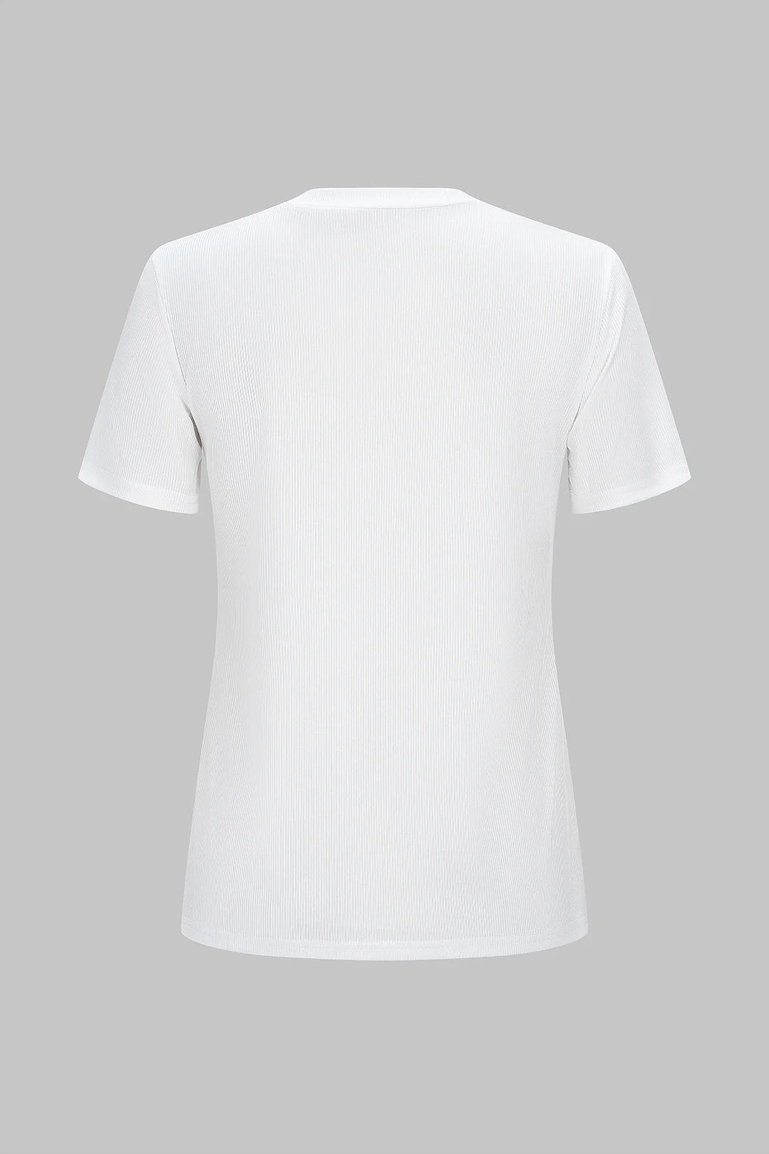 Round Neck Short Sleeve T-Shirt - Flockneti