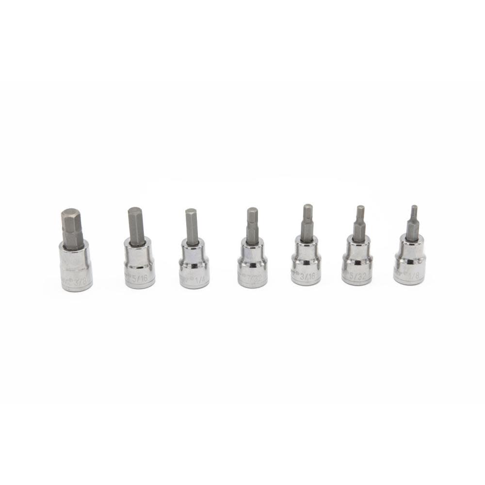 Crescent 7 pc. 3/8″ Drive Hex Bit SAE Socket Set - Flockneti