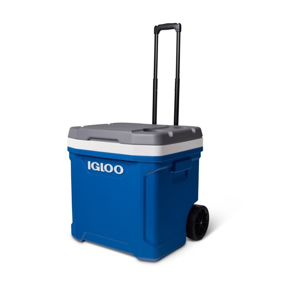 Igloo Latitude 60 Roller Hard Cooler Indigo Blue/Meteorite 60qt - Flockneti