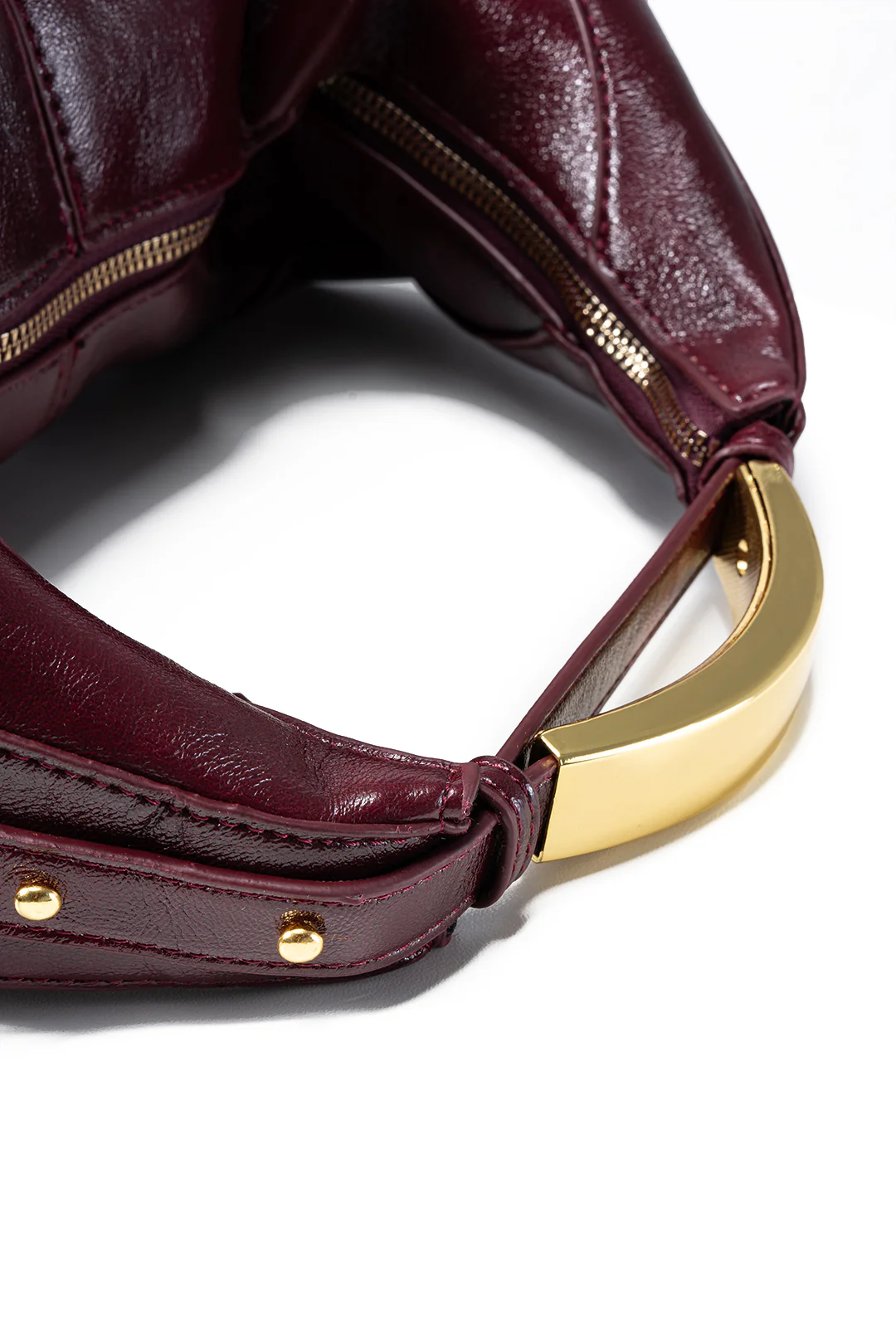 Faux Leather Metal Handle Tote Bag - Flockneti