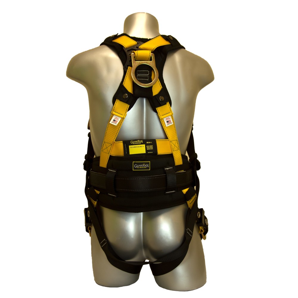 Guardian Fall Protection M-L Series 3 Full-Body Harness with Chest PT - Flockneti