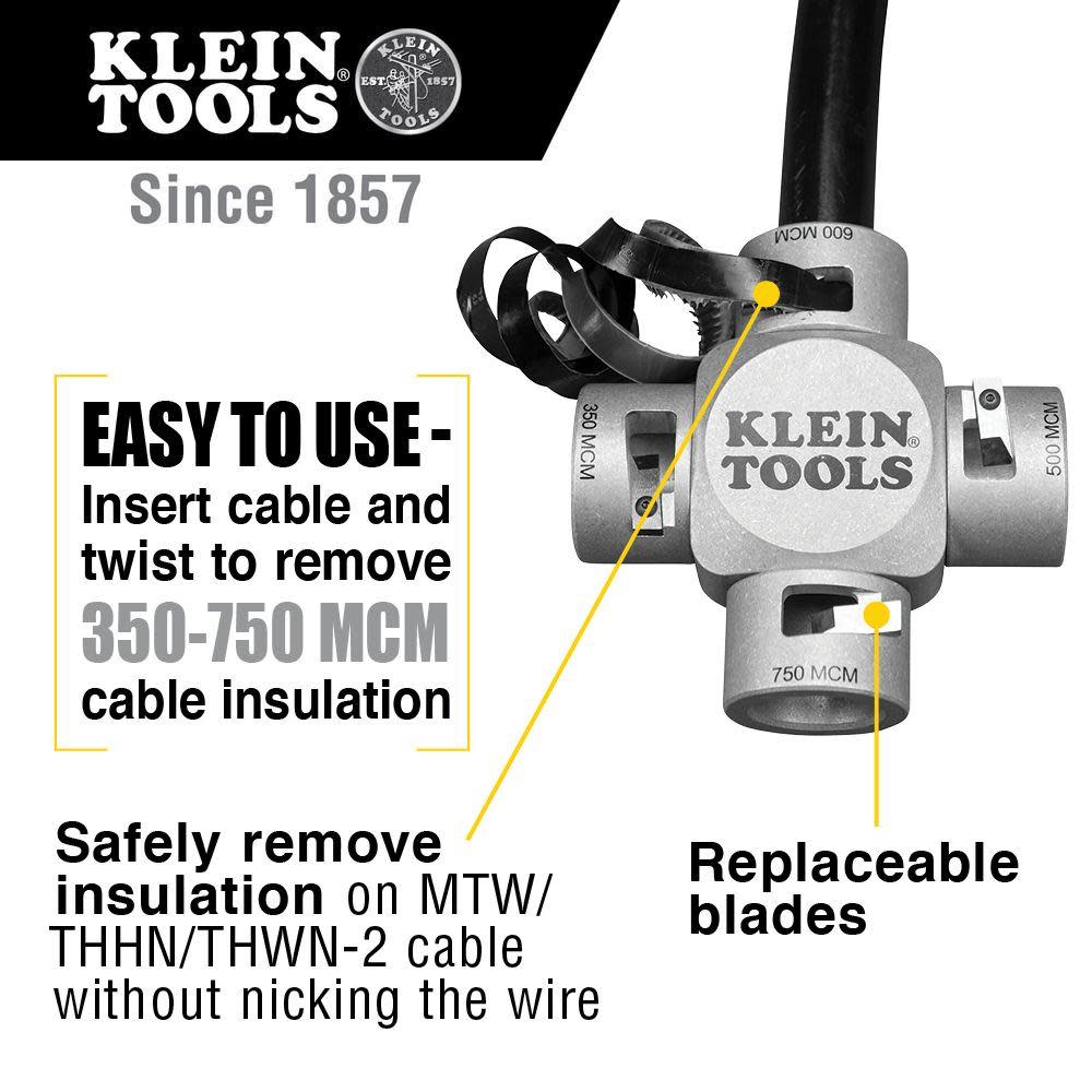 Klein Tools Large Cable Stripper (750-350 MCM) - Flockneti