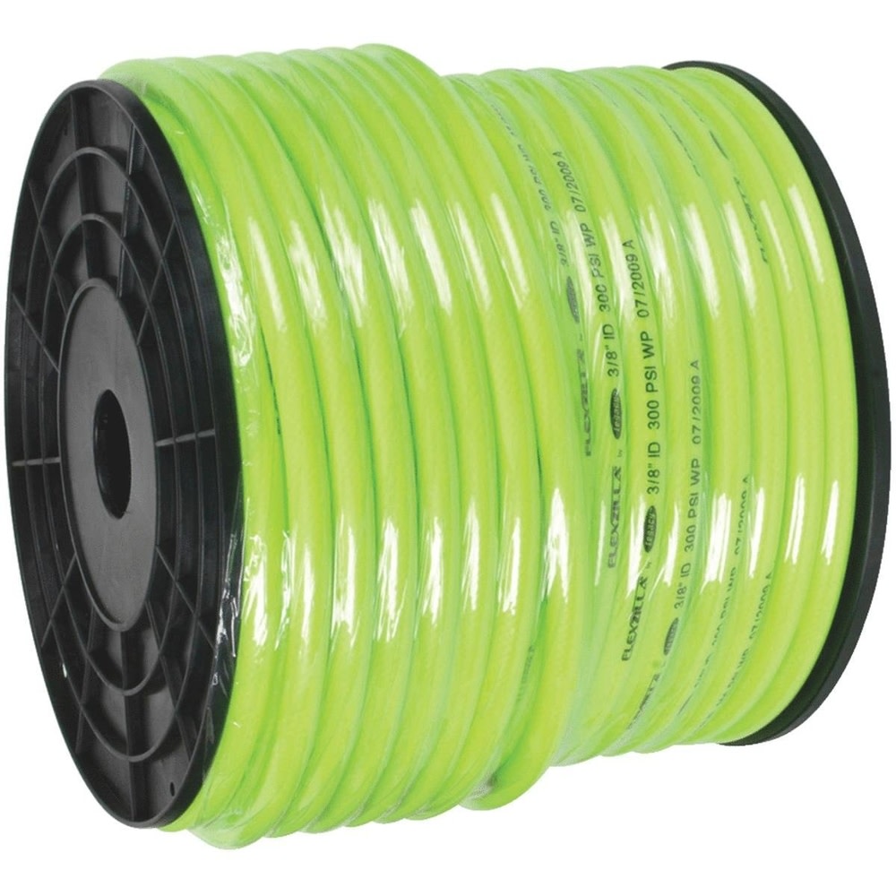Flexzilla Pro Air Hose 3/8″ x 250′ with plastic spool in ZillaGreen - Flockneti