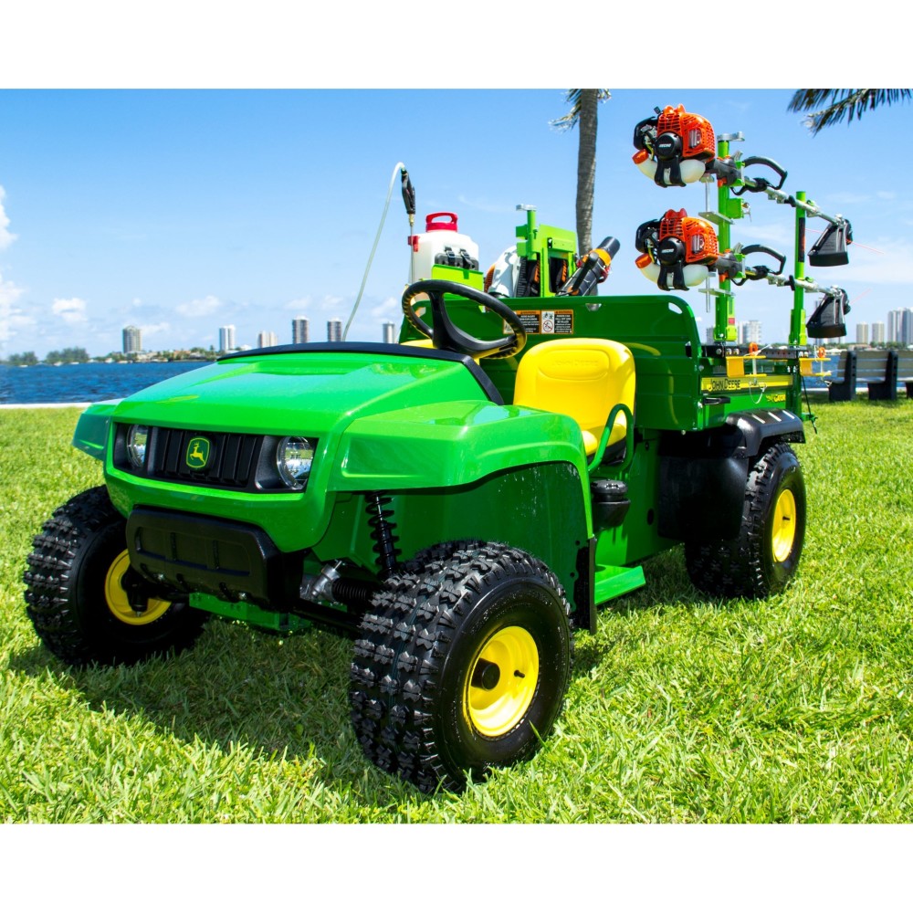 Green Touch Bed Rail System For John Deere Gator Plastic Bed - Flockneti