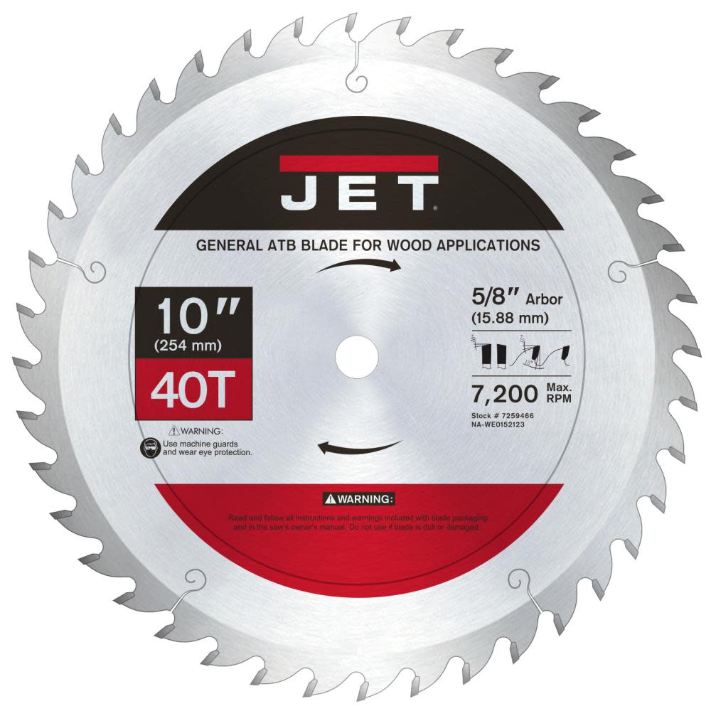 JET 1040 General Circular Saw Blade - Flockneti