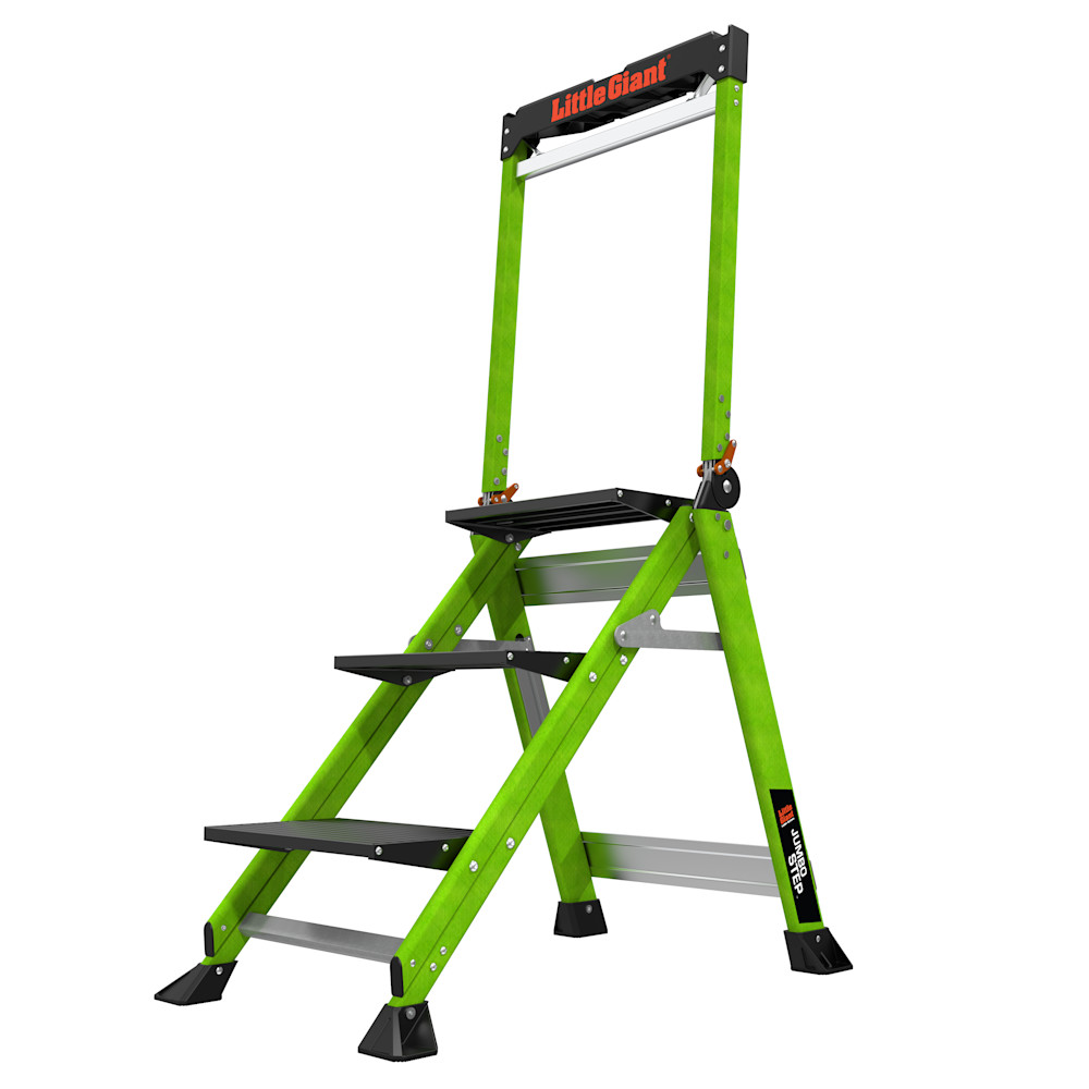Little Giant Safety Jumbo Step Stool with Handrail - Flockneti
