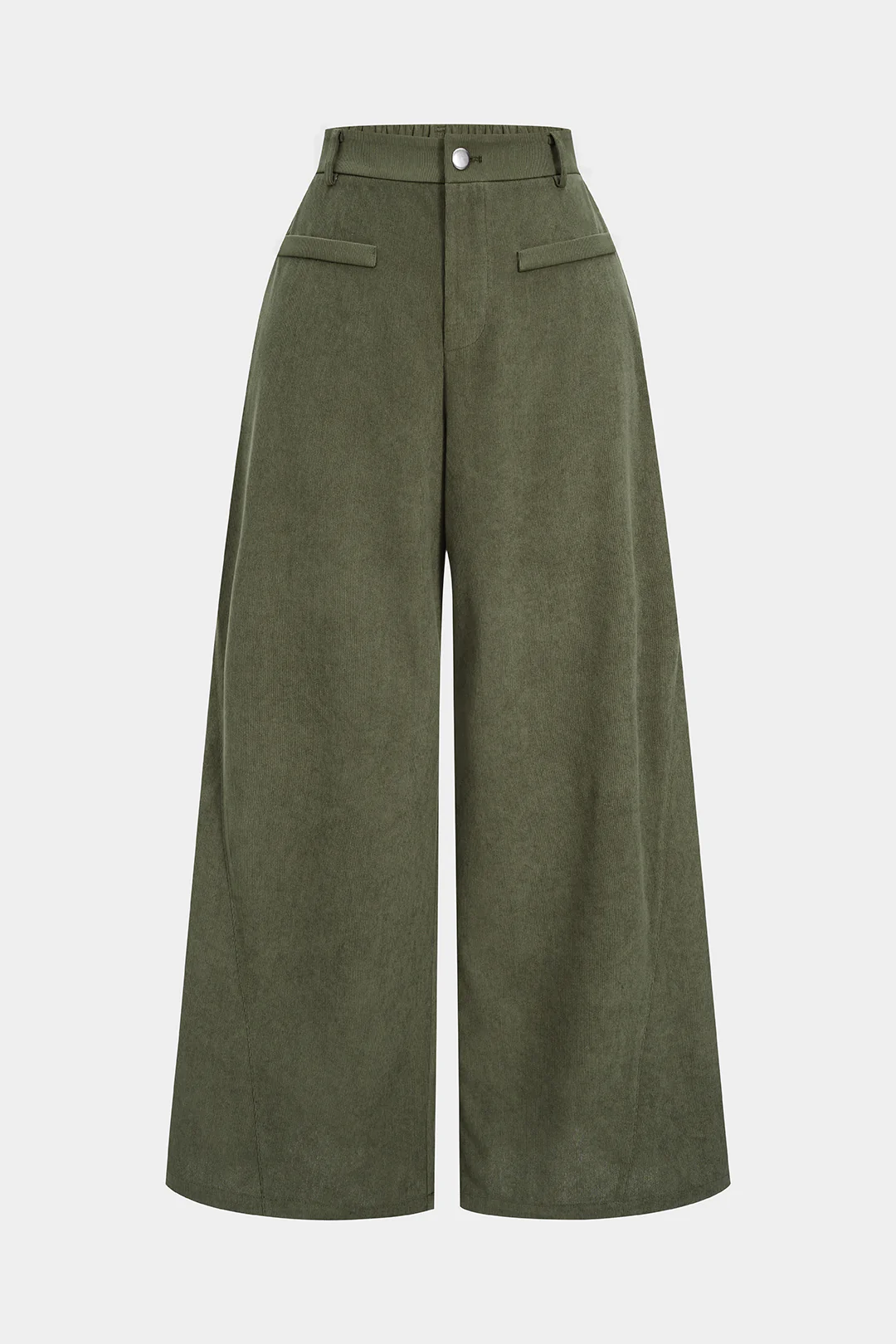 Corduroy Wide Leg Trousers - Flockneti