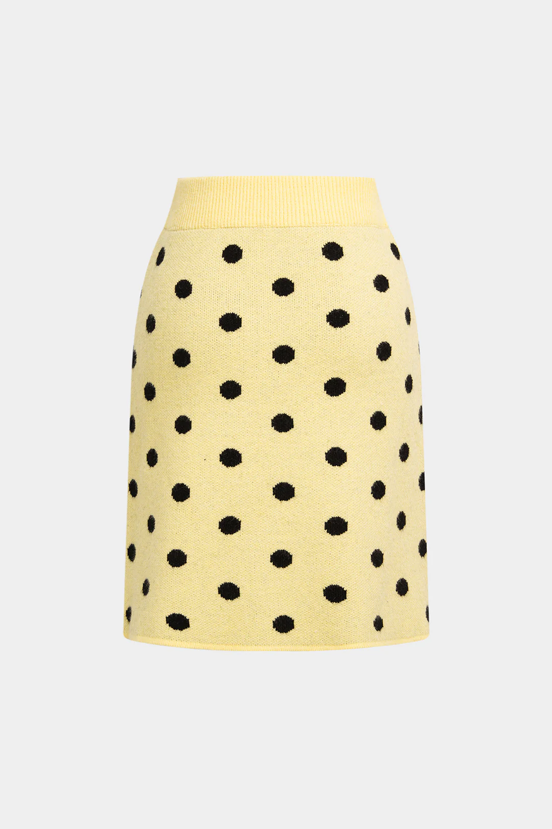 Knit Polka Dots Print Skirt - Flockneti
