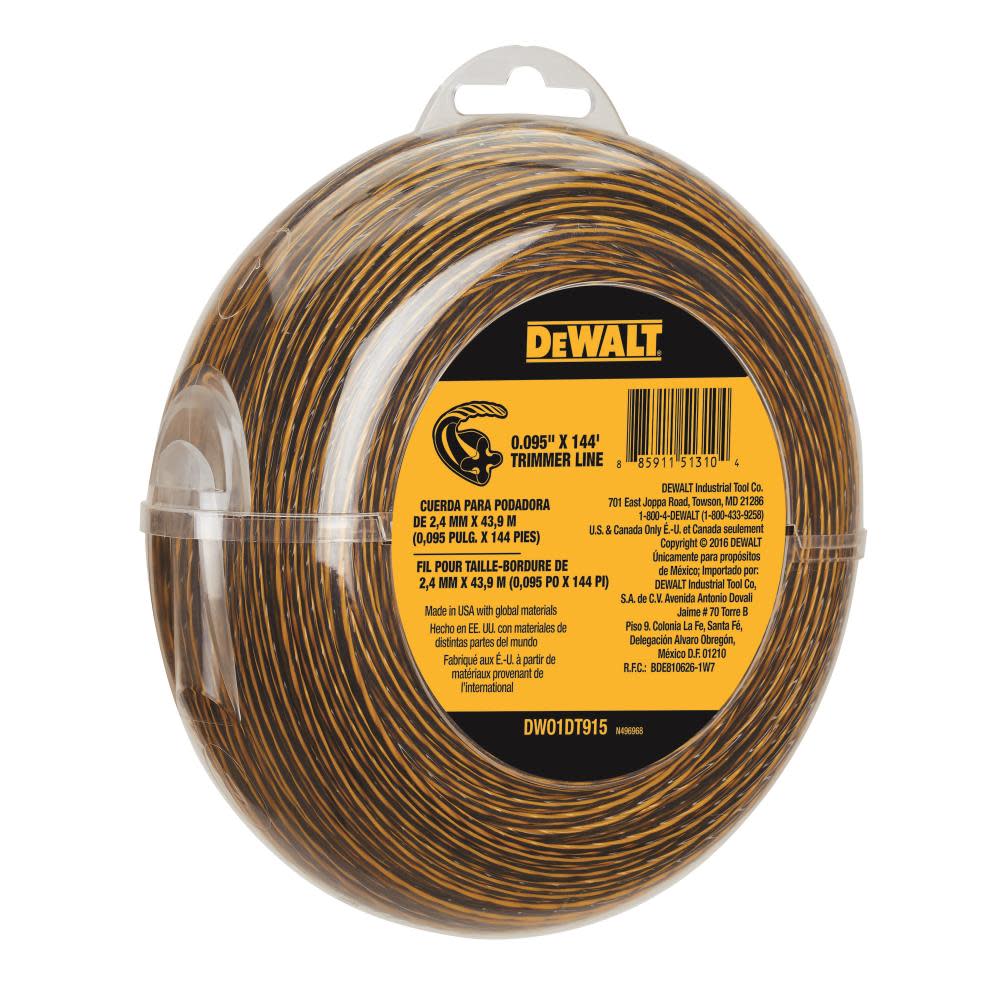 DEWALT 144-ft Spool 0.095-in Trimmer Line - Flockneti