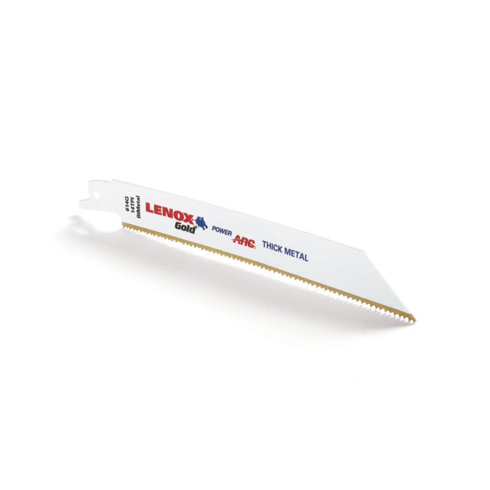 Lenox 6 In. 14 TPI Gold Power Arc Curved Reciprocating Saw Blade 25 pk. - Flockneti